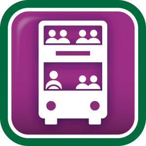 Double decker bus icon