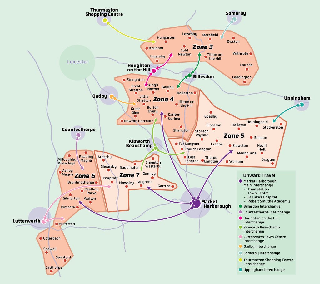 FoxConnect zone map for Harborough
