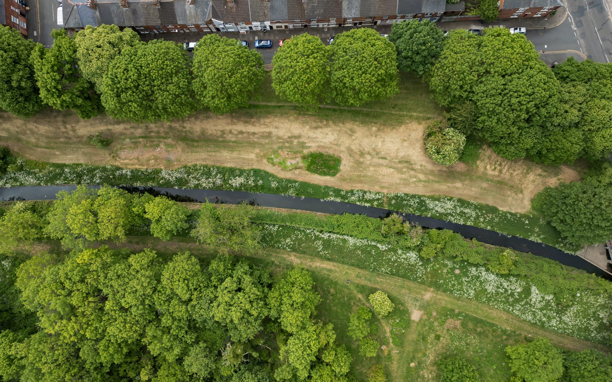 An aerial view of Saffron Brook in Leicester, Leicestershire, UK