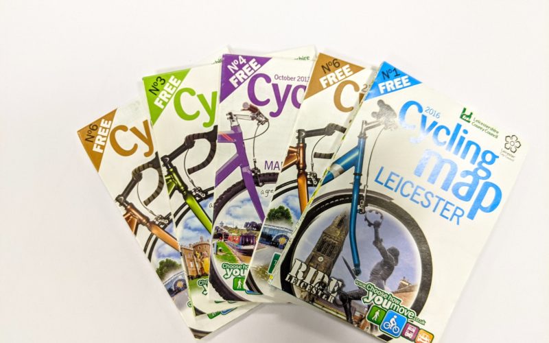 a collection of cycle maps for different communities and areas of Leicester and Leicestershire