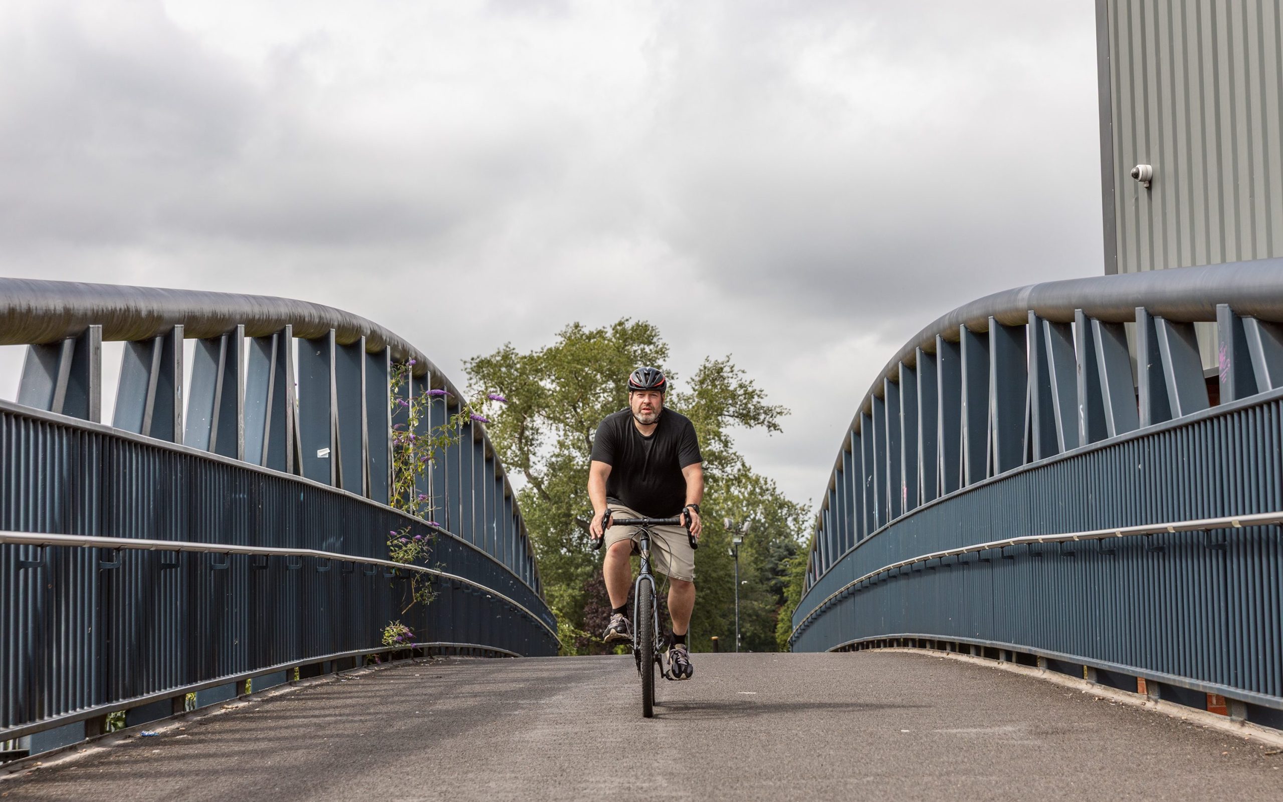 Walking and cycling route in Leicester.